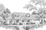 Ranch House Plan Front Image of House - Briarview Arts And Crafts Home 007D-0126 - Search House Plans and More