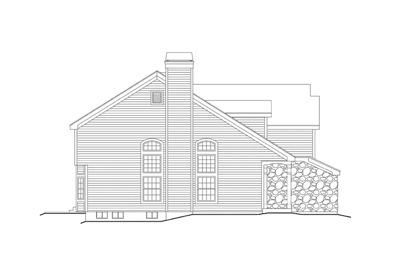 Traditional House Plan Left Elevation - Northhampton Narrow Lot Home 007D-0127 - Shop House Plans and More