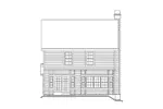 Traditional House Plan Rear Elevation - Northhampton Narrow Lot Home 007D-0127 - Shop House Plans and More