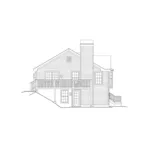 Country House Plan Left Elevation - Hillstone Neoclassical Home 007D-0129 - Search House Plans and More