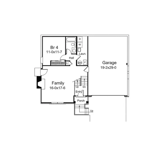 Country House Plan Lower Level Floor - Hillstone Neoclassical Home 007D-0129 - Search House Plans and More