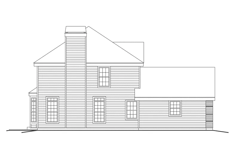 Country House Plan Left Elevation - St. Charles Narrow Lot Home 007D-0130 - Shop House Plans and More