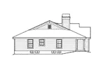Vacation House Plan Left Elevation - Springhill Country Home 007D-0133 - Shop House Plans and More