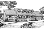 Country House Plan Front Image of House - Foxmyer Country Ranch Home 007D-0134 - Search House Plans and More