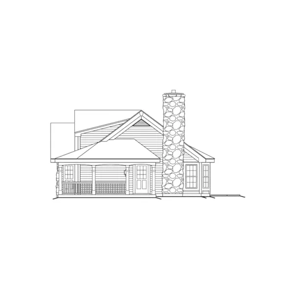 Country House Plan Right Elevation - Summersmill Cottage Home 007D-0135 - Shop House Plans and More