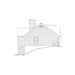 Traditional House Plan Left Elevation - Foxridge Country Ranch House Plans | Country Ranch Home Plans