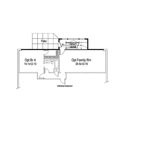 Traditional House Plan Optional Lower Level - Foxridge Country Ranch House Plans | Country Ranch Home Plans