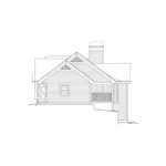 Traditional House Plan Right Elevation - Foxridge Country Ranch House Plans | Country Ranch Home Plans