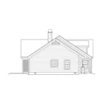 Cape Cod & New England House Plan Left Elevation - Stonegate Manor Country Home 007D-0137 - Shop House Plans and More