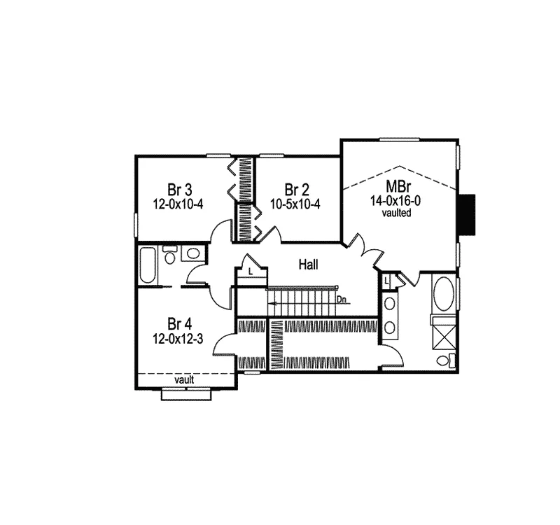 Country House Plan Second Floor - Clemens Landing Two-Story Home 007D-0138 - Search House Plans and More