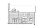 Country House Plan Rear Elevation - Clemens Landing Two-Story Home 007D-0138 - Search House Plans and More