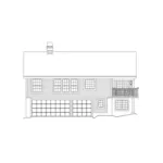 Vacation House Plan Rear Elevation - Argyle Ranch Home 007D-0139 - Search House Plans and More