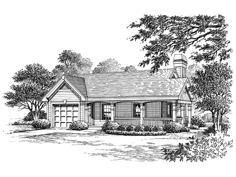 Country House Plan Front Image of House - Riverview Vacation Home 007D-0142 - Shop House Plans and More