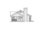 Ranch House Plan Right Elevation - Riverview Vacation Home 007D-0142 - Shop House Plans and More