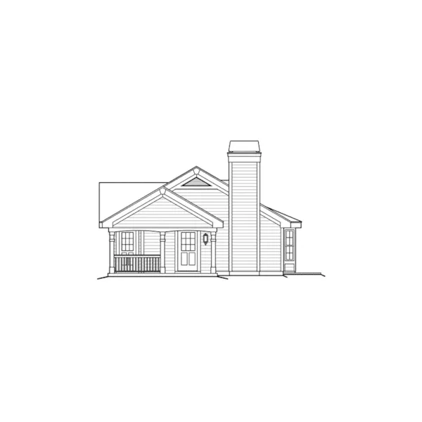 Cabin & Cottage House Plan Right Elevation - Riverview Vacation Home 007D-0142 - Shop House Plans and More