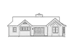 Contemporary House Plan Rear Elevation - Lakehaven Ranch Home 007D-0143 - Shop House Plans and More