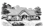 Craftsman House Plan Front Image of House - Dunhill Apartment Garage 007D-0144 | House Plans and More