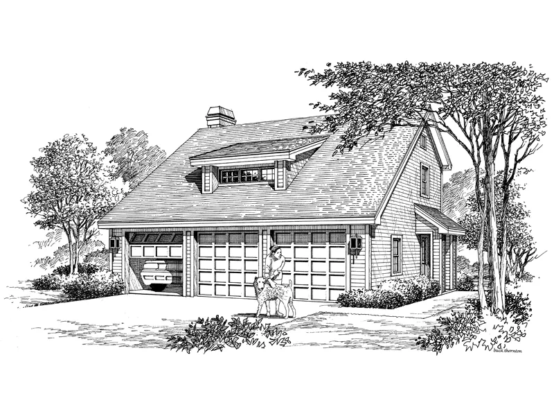 Vacation House Plan Front Image of House - Park House Small Home 007D-0145 - Shop House Plans and More