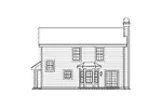 Traditional House Plan Rear Elevation - Park House Small Home 007D-0145 - Shop House Plans and More