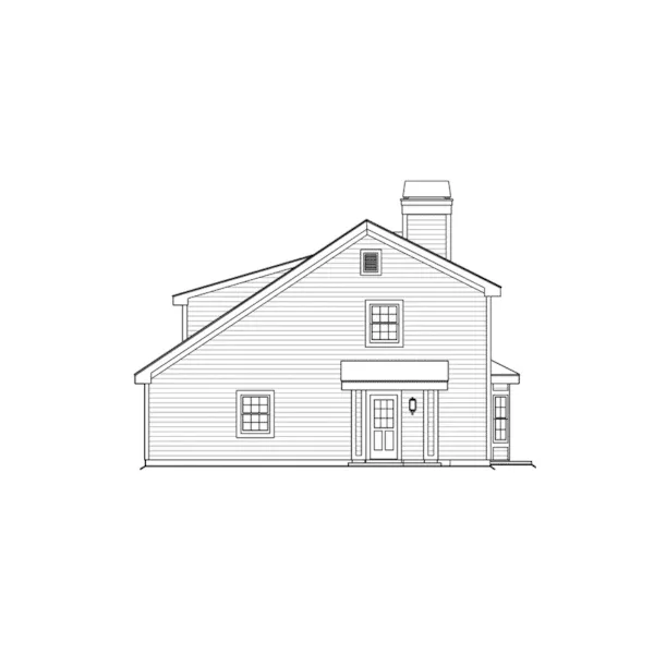 Vacation House Plan Right Elevation - Park House Small Home 007D-0145 - Shop House Plans and More