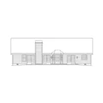 Southern House Plan Rear Elevation - Oakbury Ranch Home 007D-0146 - Shop House Plans and More