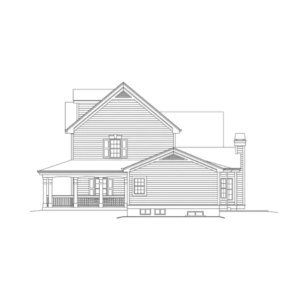 Country House Plan Right Elevation - Westfield Manor Country Home 007D-0147 - Shop House Plans and More