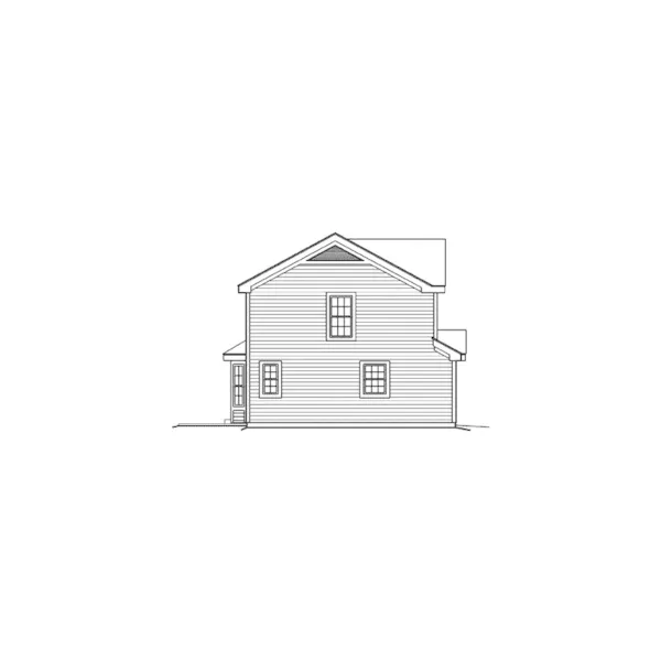 Traditional House Plan Left Elevation - Birkhill Country Home 007D-0148 - Search House Plans and More