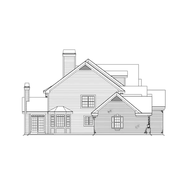 European House Plan Left Elevation - Mathes Place European Home 007D-0149 - Shop House Plans and More