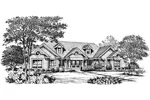 Ranch House Plan Front Image of House - Woodfield Park Traditional Home 007D-0150 - Shop House Plans and More