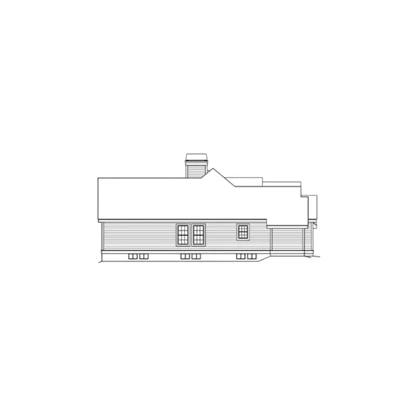 Country House Plan Left Elevation - Woodfield Park Traditional Home 007D-0150 - Shop House Plans and More