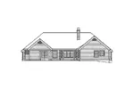 Ranch House Plan Rear Elevation - Woodfield Park Traditional Home 007D-0150 - Shop House Plans and More