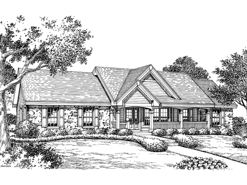 Country House Plan Front Image of House - Brayden Manor Country Home 007D-0151 - Search House Plans and More