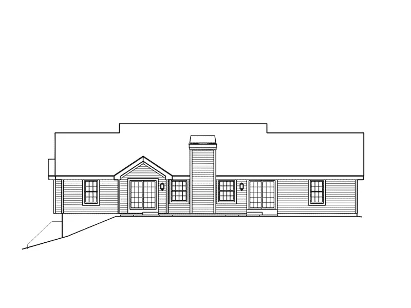 Country House Plan Rear Elevation - Brayden Manor Country Home 007D-0151 - Search House Plans and More