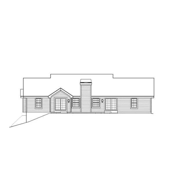 Country House Plan Rear Elevation - Brayden Manor Country Home 007D-0151 - Search House Plans and More