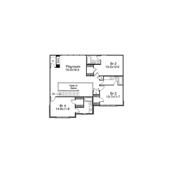 Luxury House Plan Second Floor - Frontenac Place Two-Story Home 007D-0152 - Search House Plans and More