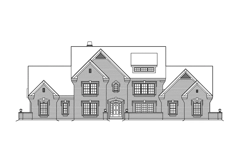 Luxury House Plan Front Elevation - Frontenac Place Two-Story Home 007D-0152 - Search House Plans and More