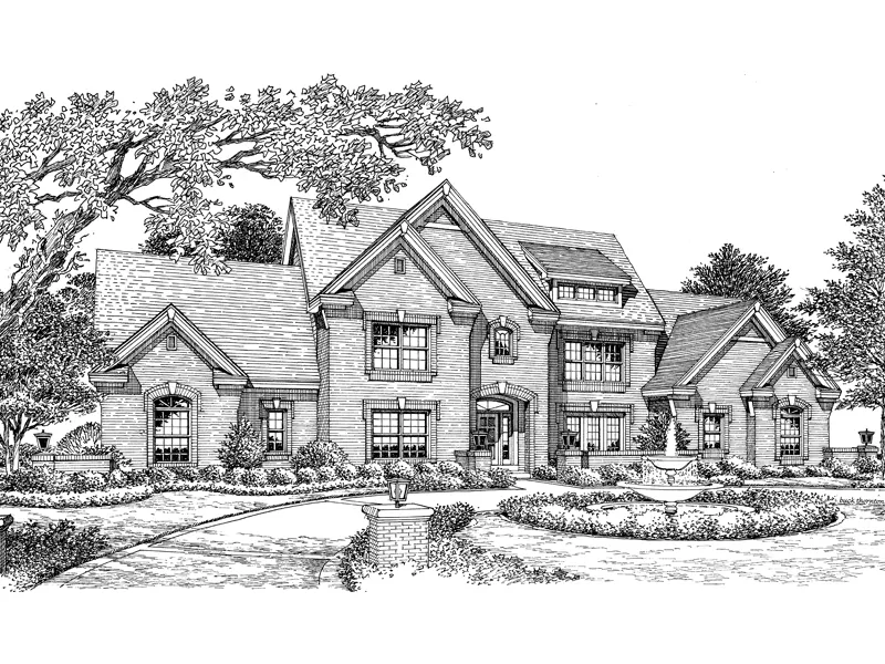 Traditional House Plan Front Image of House - Frontenac Place Two-Story Home 007D-0152 - Search House Plans and More
