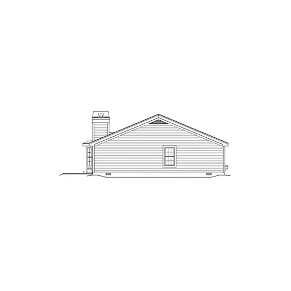 Traditional House Plan Left Elevation - Laketon Affordable Ranch Home 007D-0154 - Shop House Plans and More