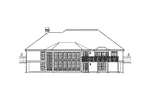 Florida House Plan Rear Elevation - La Jolla Manor Floridian Home 007D-0155 - Shop House Plans and More