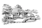 Berm House Plan Front Image of House - Woodhaven Vacation Home 007D-0156 - Shop House Plans and More