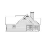 Ranch House Plan Right Elevation - Greenwald Ranch Home 007D-0157 - Search House Plans and More