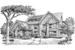Traditional House Plan Front Image of House - Graystone Place Luxury Home 007D-0158 - Search House Plans and More