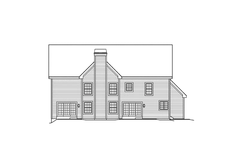Country House Plan Rear Elevation - Graystone Place Luxury Home 007D-0158 - Search House Plans and More