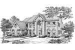 Luxury House Plan Front Image of House - Linden Heights Traditional Home 007D-0160 - Shop House Plans and More