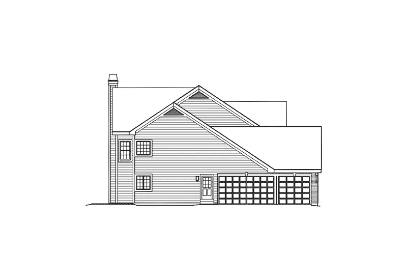 Traditional House Plan Left Elevation - Linden Heights Traditional Home 007D-0160 - Shop House Plans and More