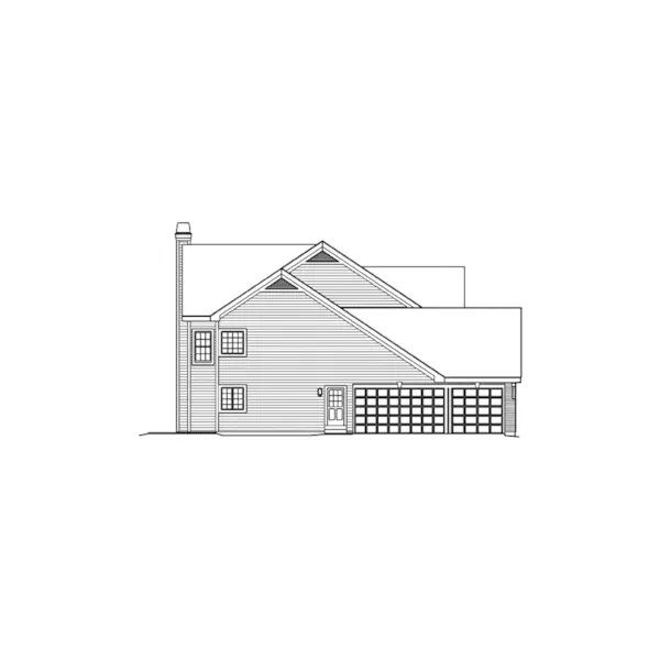 Traditional House Plan Left Elevation - Linden Heights Traditional Home 007D-0160 - Shop House Plans and More