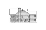 Luxury House Plan Rear Elevation - Linden Heights Traditional Home 007D-0160 - Shop House Plans and More