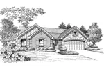 Craftsman House Plan Front Image of House - La Demeure Country French Home 007D-0162 - Shop House Plans and More