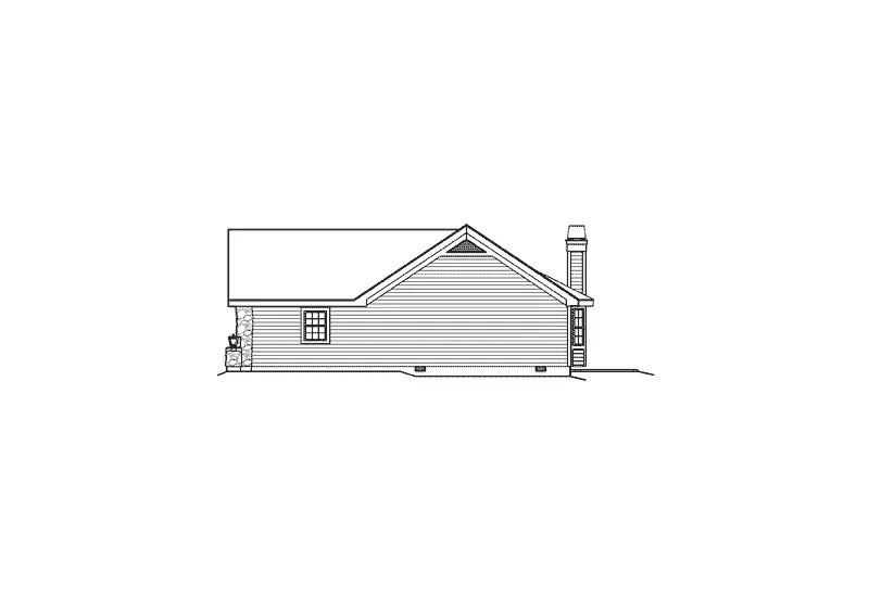 Ranch House Plan Right Elevation - La Demeure Country French Home 007D-0162 - Shop House Plans and More