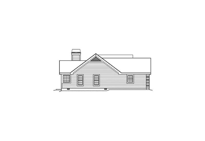 Ranch House Plan Left Elevation - Ashmont Park Ranch Home 007D-0163 - Search House Plans and More